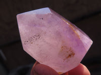 Polished Window Amethyst Crystals x 12 From Ankazobe, Madagascar