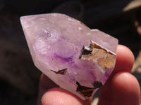 Polished Window Amethyst Crystals x 12 From Ankazobe, Madagascar