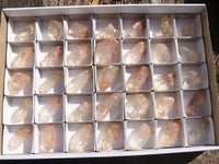 Natural Single Clear Quartz Crystals  x 35 From Zambia - TopRock