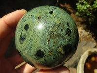 Polished Stromatolite / Kambamba Jasper Spheres  x 4 From Mahajanga, Madagascar - TopRock