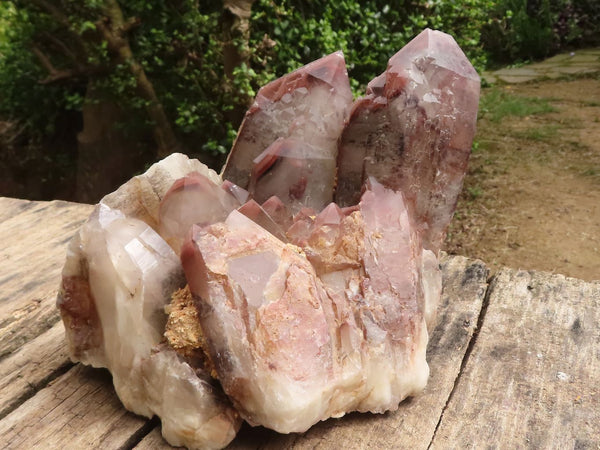 Natural Giant Red Phantom Hematoid Quartz Cluster  x 1 From Karoi, Zimbabwe - TopRock