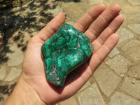 Polished Malachite Free Forms With Stunning Flower & Banding Patterns x 4 From Congo - TopRock