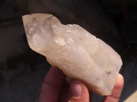 Natural Semi Polished Quartz Crystal Points x 2 From Angola