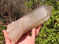 Natural Semi Polished Quartz Crystal Points x 2 From Angola