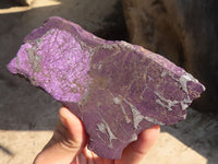 Polished  Metallic Purpurite Slices With Matte Finish x 4 From Erongo, Namibia