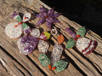 Polished Gemstone Christmas Decorations - sold per pack of 5 -  From South Africa