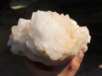 Natural Extra Large White Quartz Cluster With Limonite Colouring  x 1 From Madagascar