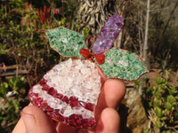 Polished Gemstone Christmas Decorations - sold per pack of 5 -  From South Africa