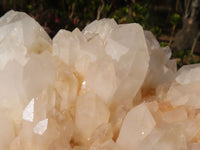 Natural Extra Large White Quartz Cluster With Limonite Colouring  x 1 From Madagascar