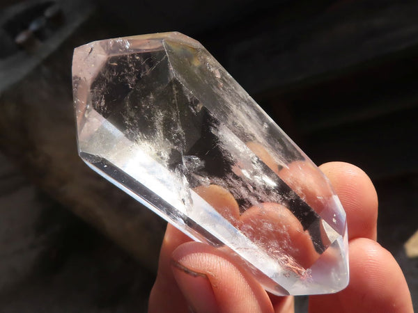 Polished Semi Optic Double Terminated Quartz Points x 12 From Madagascar