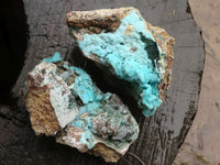 Natural Drusy Blue Chrysocolla Dolomite & Malachite Specimens  x 6 From Likasi, Congo - TopRock