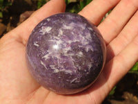 Polished Purple Lepidolite Spheres With Rubellite On Some  x 6 From Ambatondrazaka, Madagascar - Toprock Gemstones and Minerals 