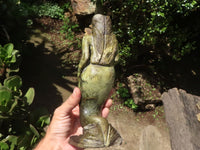 Polished Leopard Stone Mermaid Carving  x 1 From Zimbabwe - TopRock