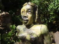 Polished Leopard Stone Mermaid Carving  x 1 From Zimbabwe - TopRock