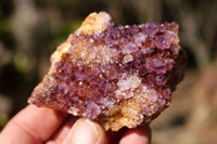 Natural Amethyst & Limonite Quartz Plates  x 11 From Kwaggafontein, South Africa - TopRock