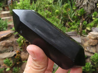 Polished Double Terminated Black Basalt Points  x 4 From Madagascar - Toprock Gemstones and Minerals 