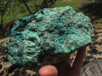 Natural Rough Malachite & Shattuckite Specimens  x 3 From Namibia - TopRock