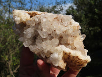 Natural Semi Optic Quartz Crystals On "Honeycomb" Matrix x 4 From Solwezi, Zambia - TopRock