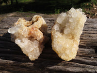 Natural Semi Optic Quartz Crystals On "Honeycomb" Matrix x 4 From Solwezi, Zambia - TopRock