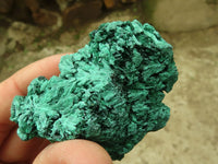 Natural Chatoyant Silky Malachite Specimens  x 6 From Congo - Toprock Gemstones and Minerals 