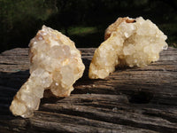 Natural Semi Optic Quartz Crystals On "Honeycomb" Matrix x 4 From Solwezi, Zambia - TopRock