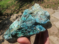 Natural Rough Malachite & Shattuckite Specimens  x 3 From Namibia - TopRock