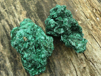 Natural Chatoyant Silky Malachite Specimens  x 6 From Congo - Toprock Gemstones and Minerals 