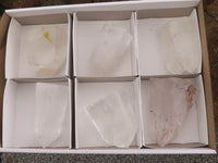 Polished Clear Quartz Crystal Points x 6 From Madagascar - TopRock