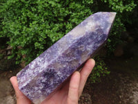 Polished Purple Lepidolite Points  x 2 From Madagascar - Toprock Gemstones and Minerals 