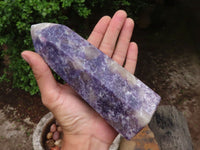 Polished Purple Lepidolite Points  x 2 From Madagascar - Toprock Gemstones and Minerals 