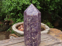 Polished Purple Lepidolite Points  x 2 From Madagascar - Toprock Gemstones and Minerals 