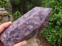 Polished Purple Lepidolite Points  x 2 From Madagascar - Toprock Gemstones and Minerals 