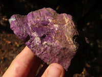 Natural Metallic Purpurite Cobbed Specimens  x 6 From Erongo, Namibia - Toprock Gemstones and Minerals 