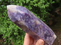 Polished Purple Lepidolite Points  x 2 From Madagascar - Toprock Gemstones and Minerals 