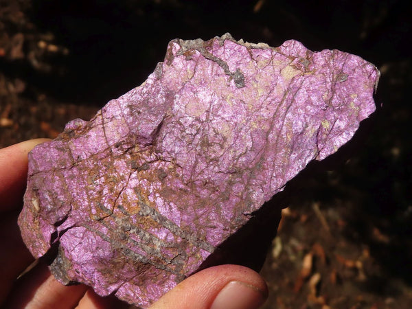 Natural Metallic Purpurite Cobbed Specimens  x 6 From Erongo, Namibia - Toprock Gemstones and Minerals 