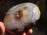 Polished Dendritic Agate Standing Free Form x 1 From Madagascar - Toprock Gemstones and Minerals 