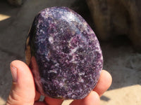 Polished  Purple Lepidolite Free Forms  x 6 From Zimbabwe