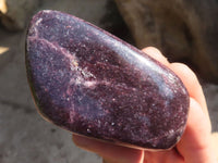 Polished  Purple Lepidolite Free Forms  x 6 From Zimbabwe