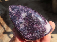 Polished  Purple Lepidolite Free Forms  x 6 From Zimbabwe