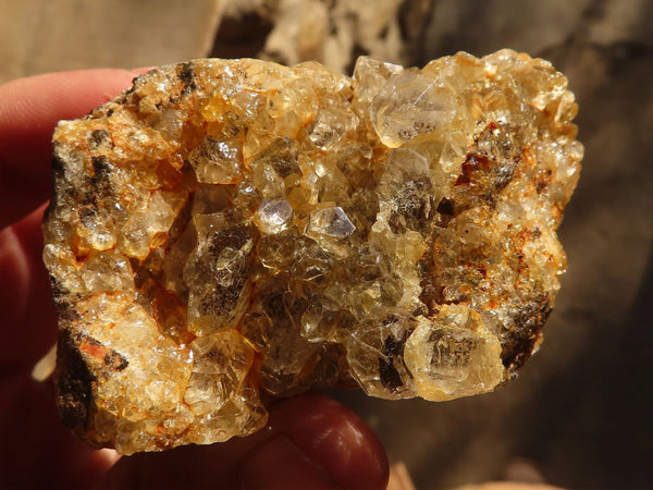 Natural Limonite Quartz Clusters x 24 From Solwezi, Zambia