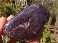 Polished  Purple Lepidolite Free Forms  x 6 From Zimbabwe