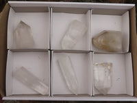 Polished Clear Quartz Crystal Points x 6 From Madagascar - TopRock