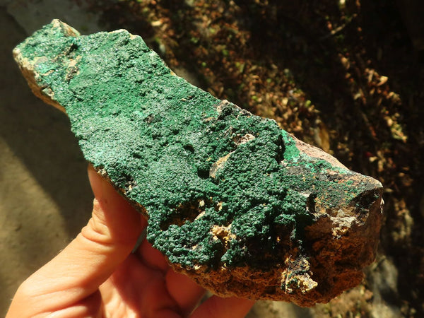 Natural Crystalline Malachite Specimens  x 3 From Congo