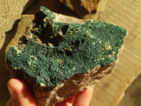 Natural Crystalline Malachite Specimens  x 3 From Congo