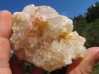 Natural Semi Optic Quartz Crystals On "Honeycomb" Matrix x 12 From Solwezi, Zambia - TopRock