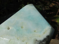 Polished Blue Smithsonite Aragonite Standing Free Forms x 2 From Congo - TopRock