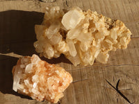 Natural Quartz Crystal Clusters  x 2 From Madagascar