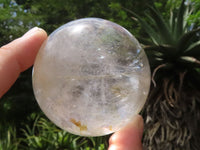 Polished Clear Quartz Crystal Balls With Rainbow Veils  x 3 From Madagascar - TopRock