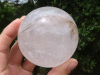 Polished Clear Quartz Crystal Balls With Rainbow Veils  x 3 From Madagascar - TopRock