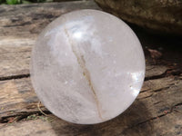 Polished Clear Quartz Crystal Balls With Rainbow Veils  x 3 From Madagascar - TopRock